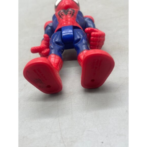 2018 Playskool Marvel Super Hero Adventures spiderman Figure Spiderman Toy READ - Picture 5 of 8